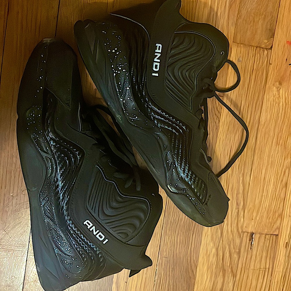 And1 black basketball shoes 8 1/2 mens